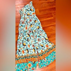 One shoulder jumpsuit